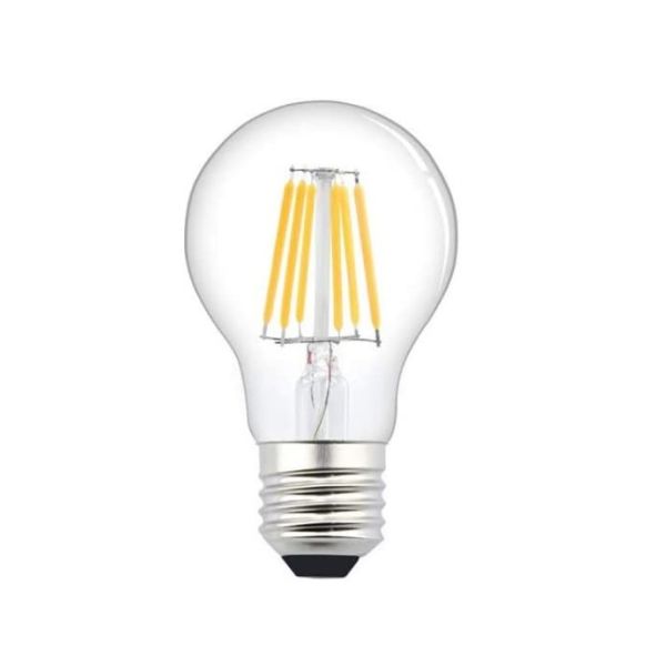 Lampadina LED E27 a Filamento Dimmerabile - Attacco A60 - Trasparente 6w  2700k Luce Calda - Asia LED in vendita online