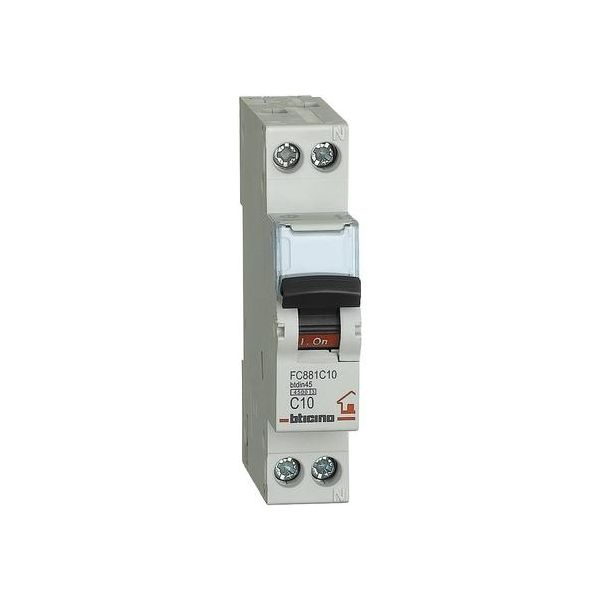 Bticino Interruttore Magnetotermico 10A 1+N 4,5KA - FC881C10 in vendita  online