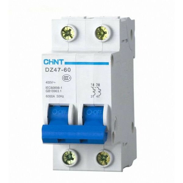 Interruttore MagnetoTermico 2 Moduli Serie DZ47-60 1P+N 6A 4,5kA - CHINT in  vendita online