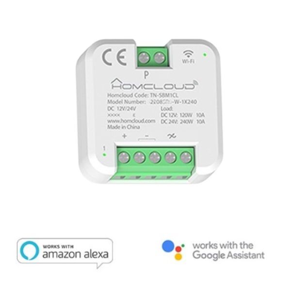 Modulo Pulsante Wi-Fi 12/24V DC - 1 Canale - HomCloud in vendita online