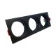 Supporto Triplo Nero per Portafaretti GU10 IP20 - Oculus