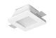 Porta Faretto In Gesso GU10 Da Incasso Quadrato + Vetro - Mondo Led