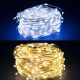 100 MicroLed | Natale con Batterie - 8 Funzioni + Timer 10,3Mt - Uso Esterno