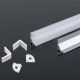 BARRA PROFILO ANGOLARE IN ALLUMINIO PER STRISCE LED 2000 x 15.8 x 15.8mm  V-TAC