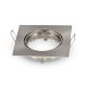PORTAFARETTO GU10 ORIENTABILE QUADRATO INCASSO NIKEL SATINATO V-TAC VT-779SQ