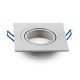 PORTAFARETTO ORIENTABILE QUADRATO BIANCO DA INCASSO PER LAMPADINE GU10 E GU5.3 V-TAC