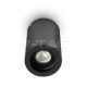 APPLIQUE ORIENTABILE DA SOFFITTO GU10 ROTONDO NERO - V-TAC 