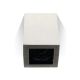 APPLIQUE ORIENTABILE DA SOFFITTO GU10 QUADRATO NICHEL SATIN - V-TAC