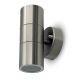 APPLIQUE BIDIREZIONALE DA MURO ACCIAIO GU10 GRIGIO SATINATO - V-TAC