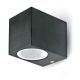 APPLIQUE DA MURO GU10 ALLUMINIO QUADRATO NERO 1 USCITA - V-TAC