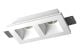 Portafaretto In Gesso Da Incasso Rettangolare Doppia Luce GU10 214x117x60 mm