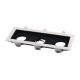 PORTAFARETTO IN ALLUMINIO QUADRATO DA INCASSO BIANCO E NERO PER 3 LAMPADINE GU10 V-TAC