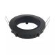 PORTAFARETTO ORIENTABILE ROTONDO DA INCASSO PER LAMPADINE GU10 NERO - V-TAC
