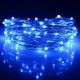Catena da 100 Lucciole LED IP20 (a batterie) 10mt con Cavo in Rame | Luce Blu abm