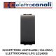 ECL-4006-INVERTITORE UNIPOLARE NERO (16A-250V) ELETTROCANALI LIFE