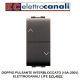 ECL-4022-DOPPIO PULSANTE INTERBLOCCATO NERO (10A-250V) ELETTROCANALI