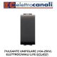 ECL-4021-PULSANTE UNIPOLARE NERO (16A-250V) ELETTROCANALI LIFE
