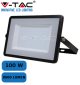 VT-100-412-Luce Calda 3000k-FARO PROIETTORE LED SMD CON CHIP SAMSUNG 100W CORPO NERO IP65