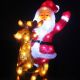 Babbo Natale su Renna - 60 LED - 40cm x 25,5cm x 61cm - ABM