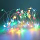 Catena di Natale da 100 MicroLED a Batteria - IP20 Cavo 10Mt in Rame RGB - ABM