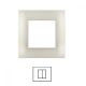 Placca 2 Posti GRIGIO CHIARO V6002-04 Compatibile VIMAR Plana