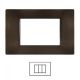 Placca 3 Posti BRONZO VIMAR Plana V6003-07 Compatibile