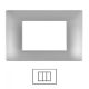 Placca 3 Posti SILVER VIMAR V6003-09 Compatibile
