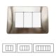 Placca NICHEL 3 4 6 | Posti MATIX Compatibile in Metallo