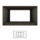 Placca 4 posti VIMAR Plana BRONZO V6004-7 Compatibile