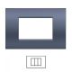 Placca 3 Posti BLU bTicino LIVING Light LNA4803 / LN403 Compatibile