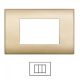 Placca 3 Posti AVORIO Satinato bTicino LIVING Light LNA4803 / LN4703 Compatibile