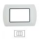 Placca 3 Posti BIANCA bTicino LIVING International L4803/LN4703 Compatibile