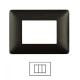 Placca 3 Posti NERA bTicino MATIX AM4803 / 503SA Compatibile