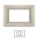 Placca 3 Posti Sabbia bTicino MATIX Compatibile