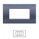 Placca 4 Posti BLU bTicino LIVING Light LNA4804 / LN4704 Compatibile