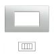 Placca 4 Posti SILVER bTicino LIVING Light LNA4804 / LN4704 Compatibile