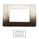 PLACCA COLORE CHAMPAGNE COMPATIBILE BTICINO MATIX 3 4 6 POSTI MODULI-4 Posti