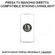 TOT-826-WHT-PRESA TV MASCHIO DIRETTA COMPATIBILE BTICINO LIVINGLIGHT BIANCO LN4202D