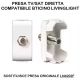 TOT-825B-WHT-PRESA TV/SAT MASCHIO DIRETTA 1 MODULO COMPATIBILE BTICINO LIVINGLIGHT LN4202F