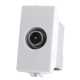 Presa TV Passante 1P Bianco Compatibile Vimar Plana - Maschio 9.5mm