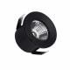 Faretto Led 1W 3000K Punto Luce Nero Rotondo da Incasso - Universo