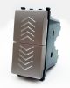 Pulsante Doppio VIMAR Plana GRIGIO - 10A 250V Compatibile