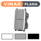 Pulsante Doppio VIMAR Plana - Bianco Nero Grigio | 10A 250V Compatibile