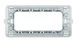 Supporto da 4 posti bTicino MATIX 504SA Compatibile per placche AM4804