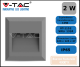 VT-1152-1324-GRY-Luce Naturale 4000k-FARETTO LED DA INCASSO 2W CORPO GRIGIO QUADRATO - V-TAC