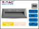 APPLIQUE LED SEGNAPASSO DA INCASSO 3W CORPO GRIGIO RETTANGOLARE - VT-1162