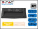 APPLIQUE LED SEGNAPASSO DA INCASSO 3W CORPO NERO RETTANGOLARE - VT-1162