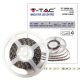 Striscia LED 24V 10W/mt SMD5050 60LEDs/mt 5mt IP20 - Luce Calda 3000k - V-Tac
