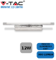 VT-7014-3902-Luce Naturale 4000k-LAMPADA LED DA SPECCHIO 12W CROMATA WALL LIGHT - V-TAC