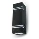 APPLIQUE BIDIREZIONALE DA MURO ACCIAIO GU10 NERO - V-TAC